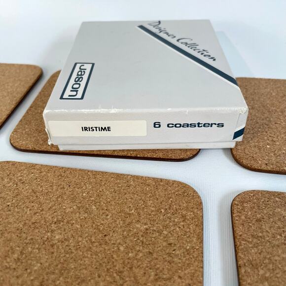 New Set of 6 Jason Coasters in Box New Zealand Flowers Iristime Design Vintage - Picture 2 of 7